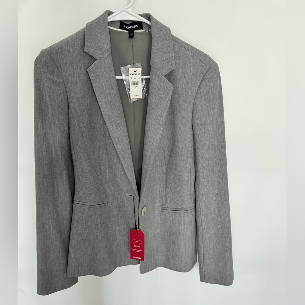 Brand new with tags Grey Double Breasted Blazer from Express